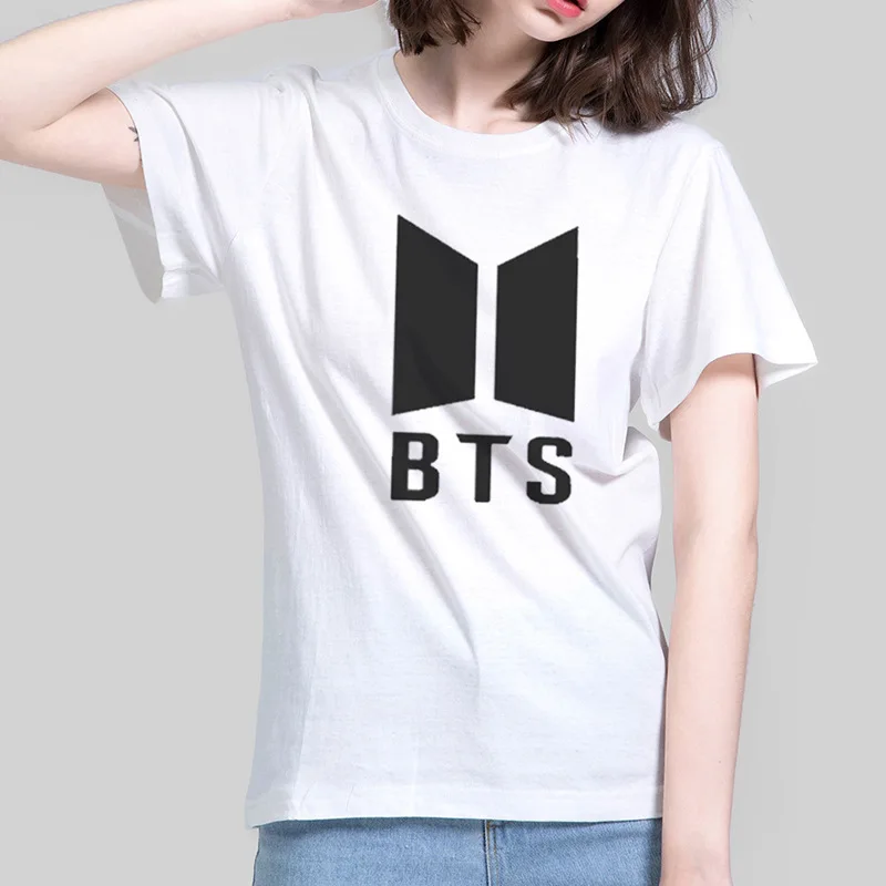 

BTS bulletproof Youth League 2022 popular men's and women's BTS letter printed loose short sleeve T-shirt