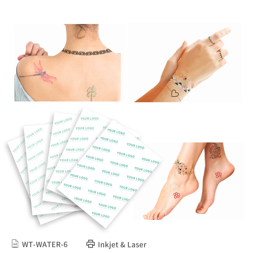 

Ready To Ship Sufficient inventory transfer paper for tattoos Tattoo stickers tattoo paper for christmas 100 sets
