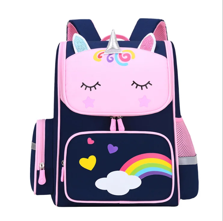 

Popular Backpack Primary School Bags Large Capacity Waterproof Students Cartoon Travel Backpacks Latest Stock Kids Bag G20005, Customized color