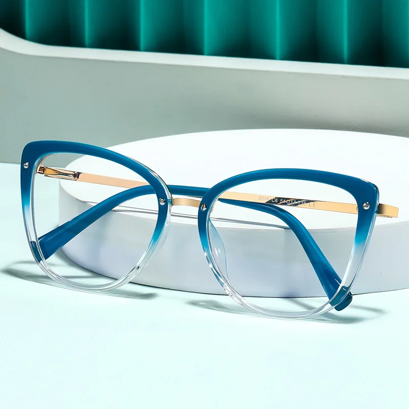 

LBAshades Trendy Tr90 Big Frame Blue Light Blocking Eye Glasses Women Men Optical Eyewear