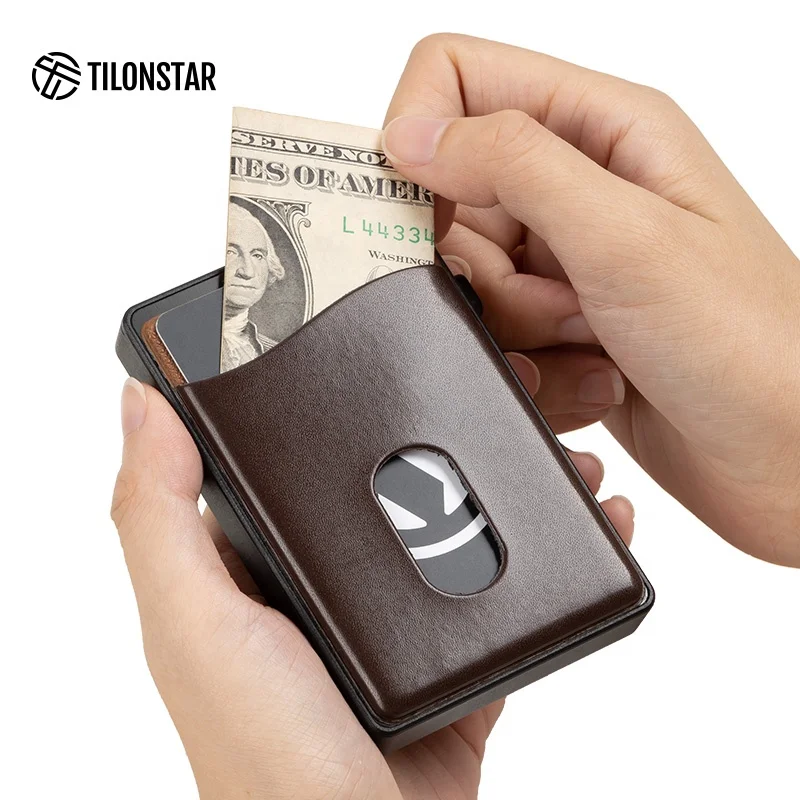 

2022 Men Gift Smart Wallet With Coin Pocket Tarjetero Bloqueo Rfid Rfid Card Holder