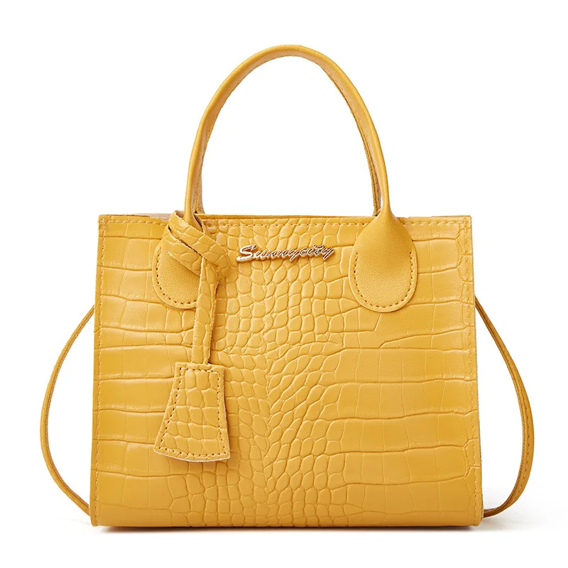 

2021 Latest Fashion Crocodile Designer Women Handbag Candy Color Crossbody Tote Shoulder Bag Luxury Ladies Purse Handbags, Pink,green,blue,black,yellow