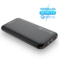 

Free Shipping Portable Quick Charge 10000Mah Qc3.0 Powerbank Mobile Phone Fast Charging Usb 18W Pd QC 3.0 Power Bank