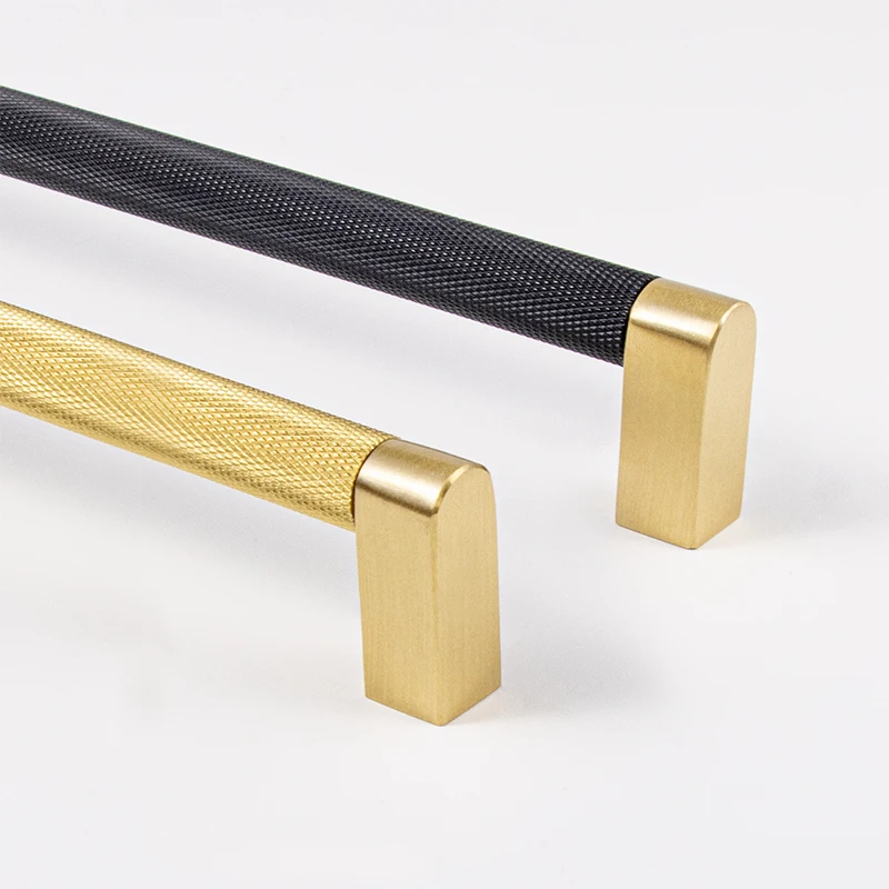 

Appliance Knurl Pulls European gold style knurled handles 96mm 15inch wardrobe door kitchen cabinet brass long pull handle