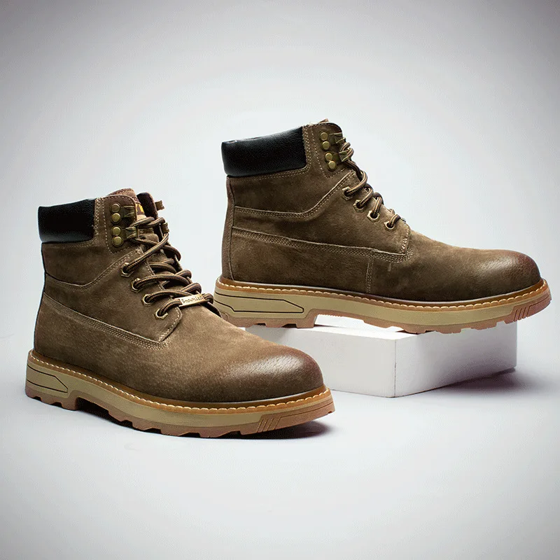

new designer winter motorcycle martin pu leather shoes ankle boots for man