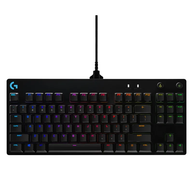 

Logitech G PRO X TASTATUR Gaming Keyboard LIGHTSYNC RGB Compact Tenkeyless Mechanical Keyboard