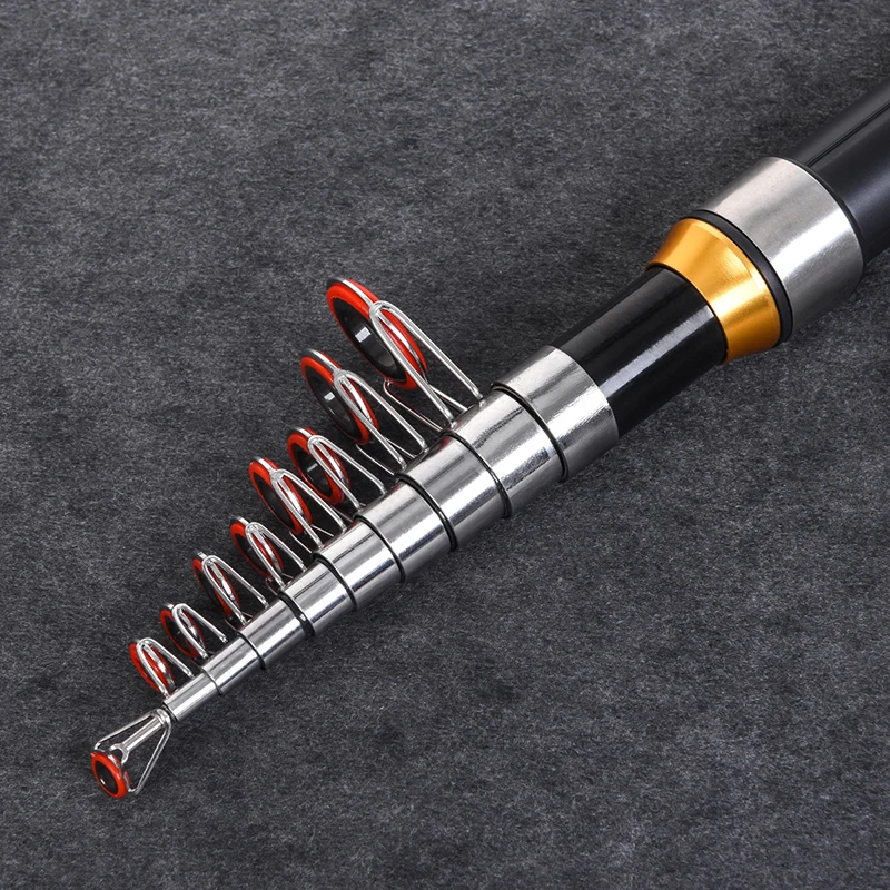 

1-2.3m ultralight sea Peche Various FRP Solid Ice carp Rod light big game telescopic fishing rods, Pictures