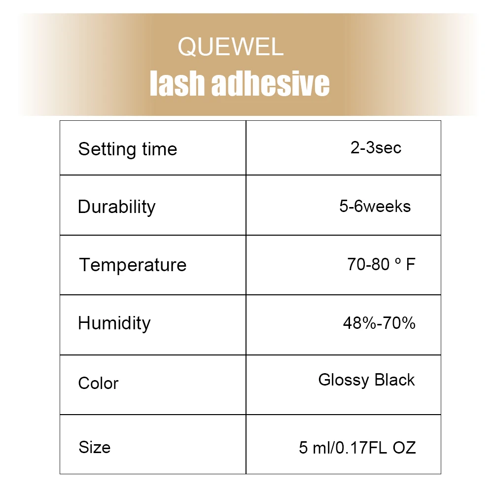 Beauty Supplies Quewel Eyelash Glue Adhesive,Lasting Long Waterproof