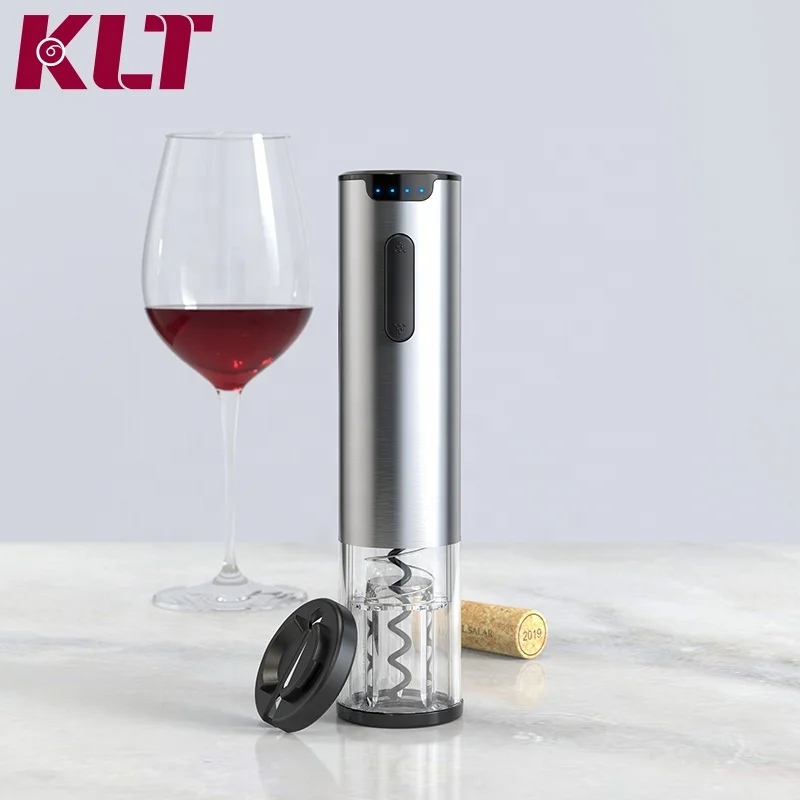 

Good quality new design electric corkscrew wine opener stainess steel wine opener, Sliver or custom