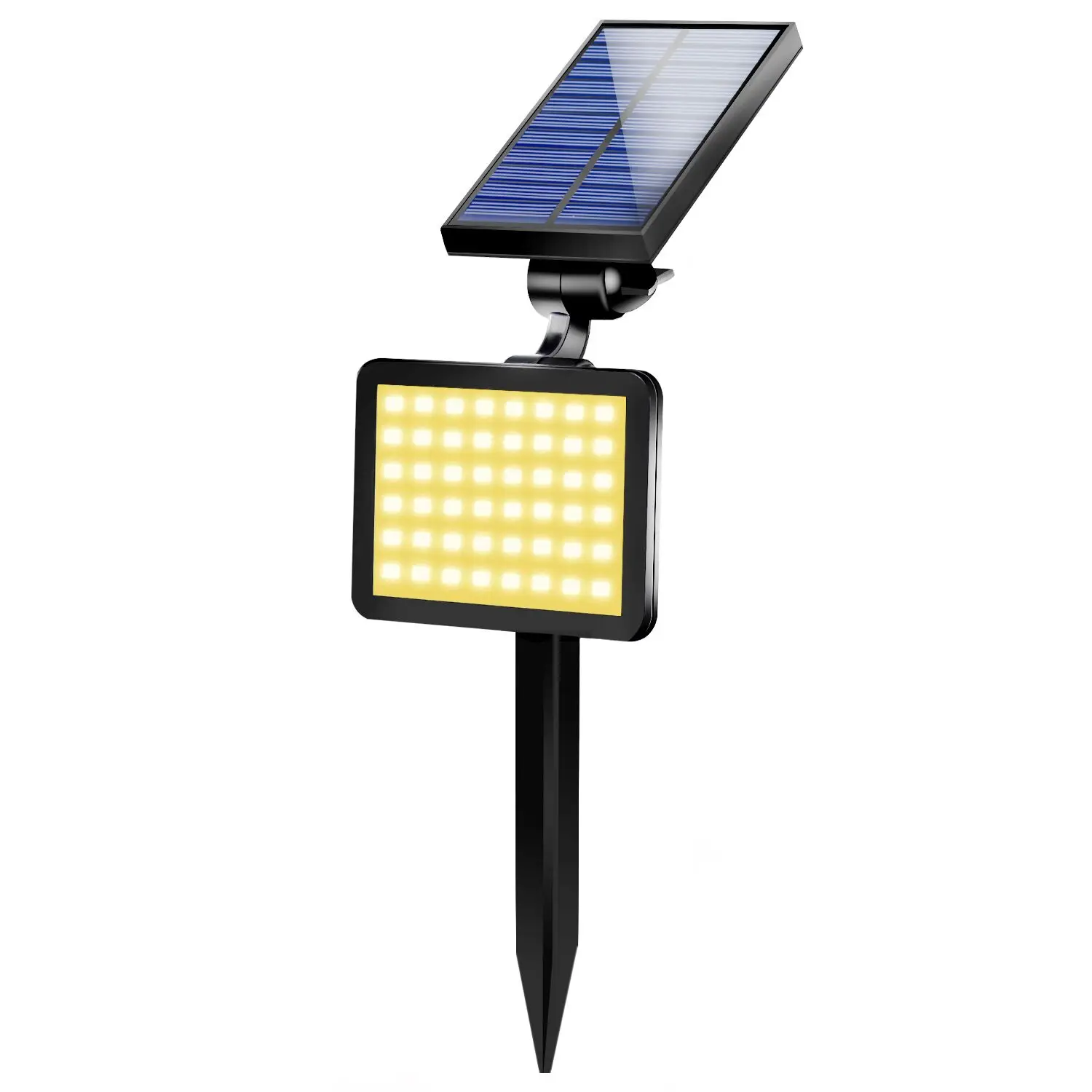 

48 Led Solar Landscape Security Lighting For Lawn Spotlight 2-in-1 Adjustable Waterproof