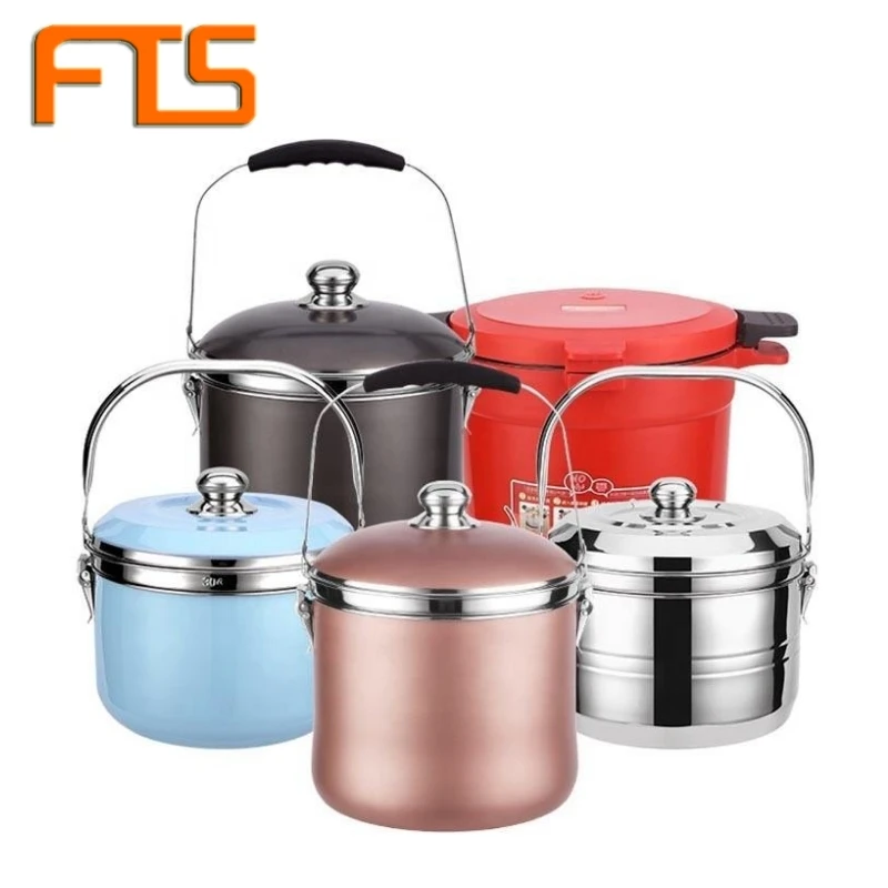 

FTS Cooking Pot With Lid Stainless Steel Multifunction Commercial Kitchen Cook Nonstick Bottom Set Soup & Stock Pots