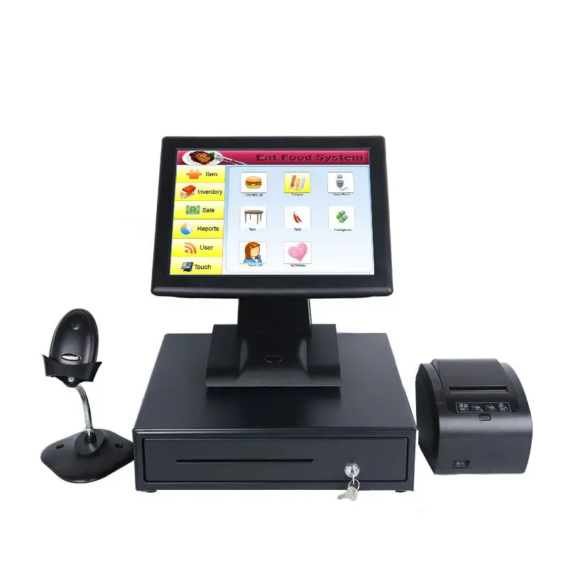 ComPOSxb 15 inch touch screen retail pos system all in one cheap point of sale pos machine price
