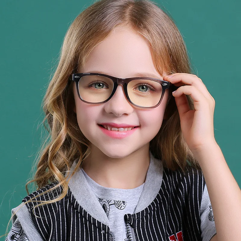 

Blocking Safety Designer Fashion Frames Eyeglasses Blue Light Glasses Kids, Shown