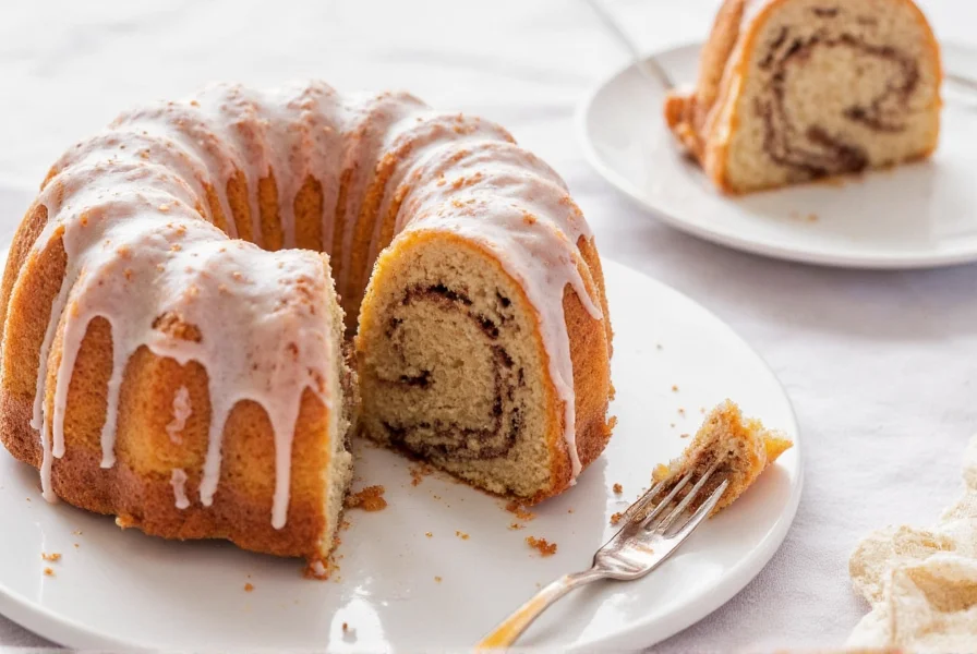 Step-by-step visual guide showing cinnamon roll arrangement in bundt pan with brown sugar and pecans