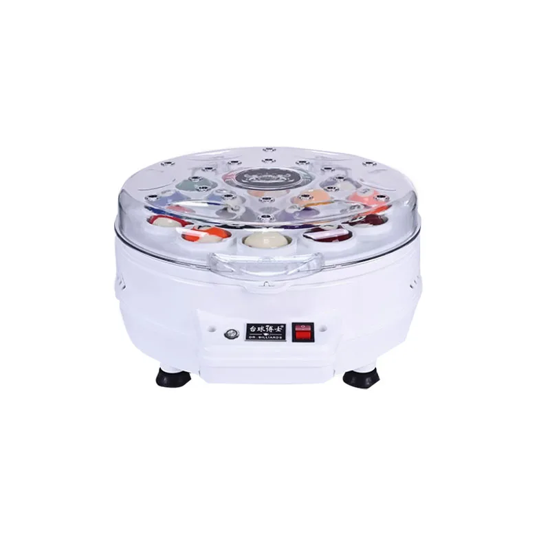 Professional 16-Piece 2-1/4 Inches 57.2 mm Pool Ball Billiard Washer Durable Metal Plastic Cleaning Machine Snooker Billiard
