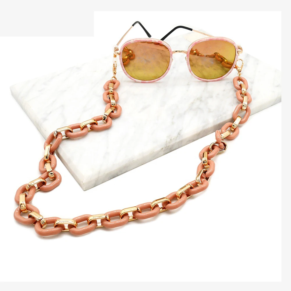 

Hot sale multi colors Acrylic sunglasses chain Earphone Strap Glasses Eyeglasses Chain Anti Slip Strap
