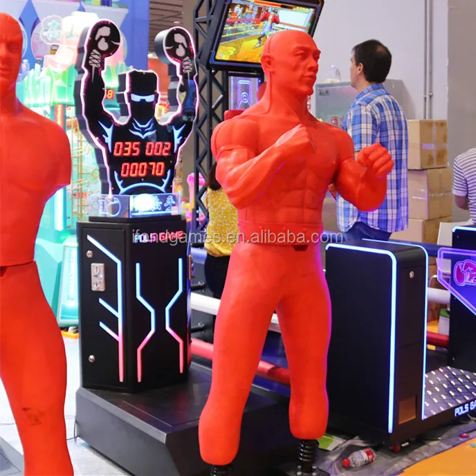 Coin Operated Ticket Vending Machine Arcade Boxing Game Machine