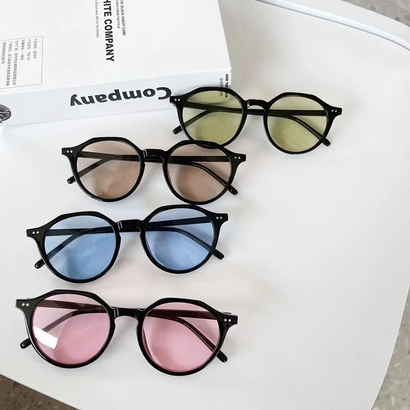 

Wholesale cheap Round Unisex Sunglasses UV400 candy color Glasses Sun Eyewear Fashion Sunglasses Women and Men, Custom color