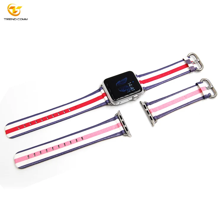 

For Apple Smart Watch Leather Band Pint Premium Leather Watch Strap