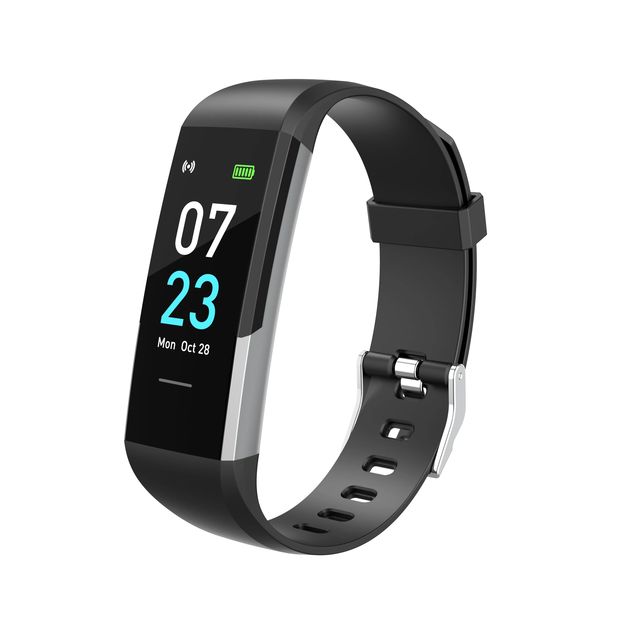 

2020 WearHeart App IP67 Waterproof Smart Bracelet With Heart Rate android smart watch, Black, blue,purple