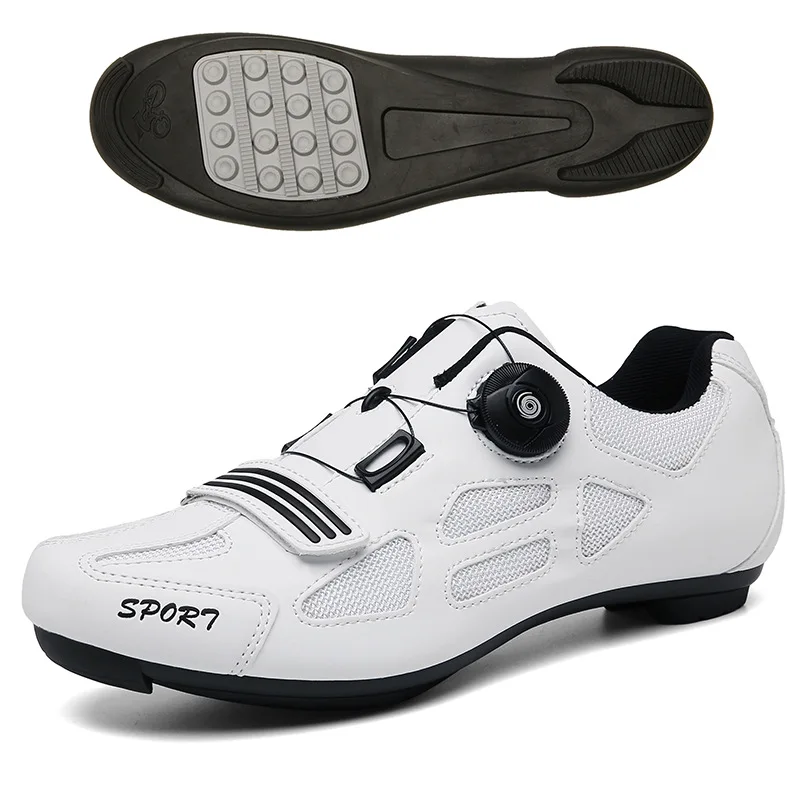 

High quality large size professional Bicycle shoes Road Speed unisex special riding cleats sneaker road bike, 3 colors