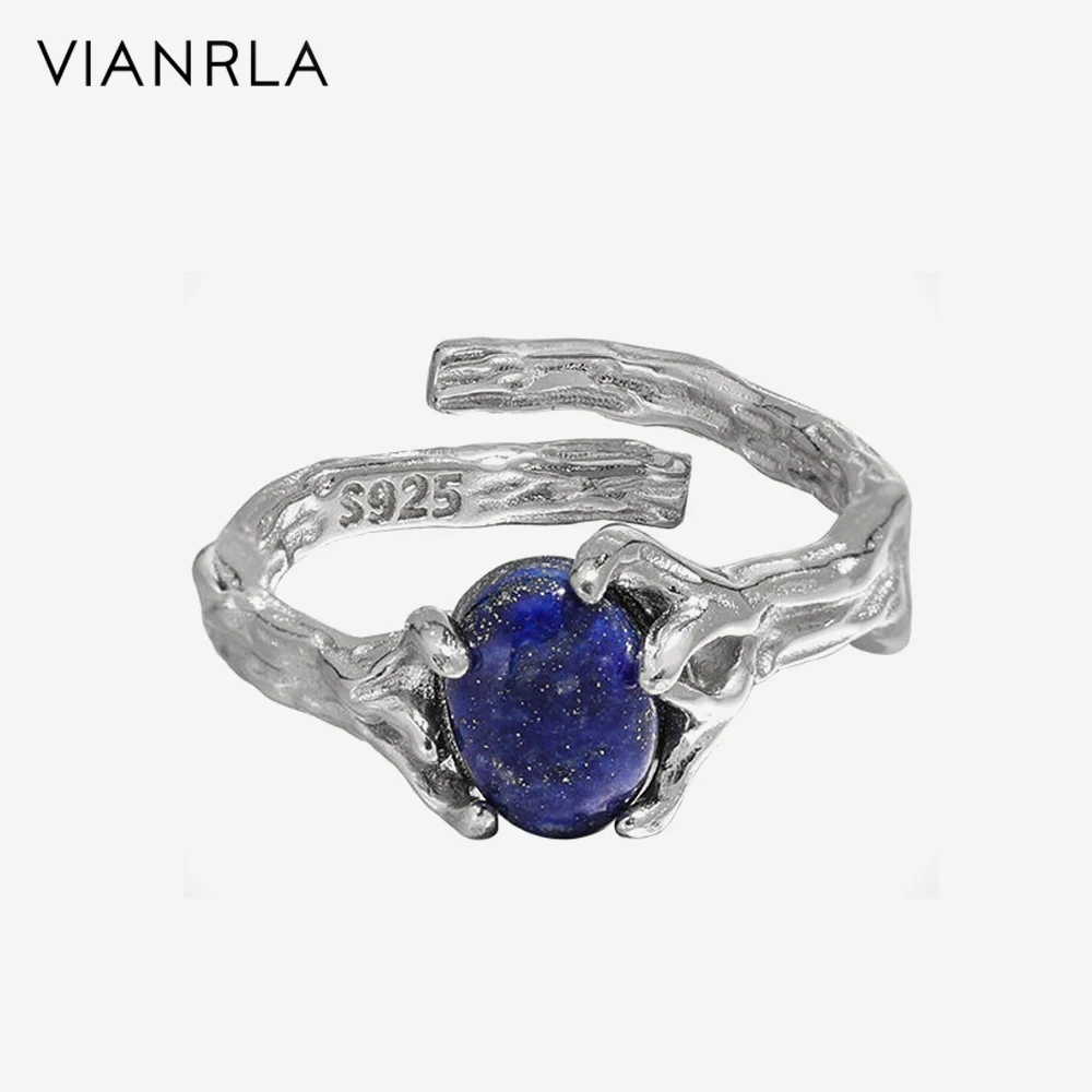 

VIANRLA 925 Sterling Silver Ring Star Blue Color Embrace Ring Zirconia Fashion Jewelry Drop shipping Gifts Minimalist Style
