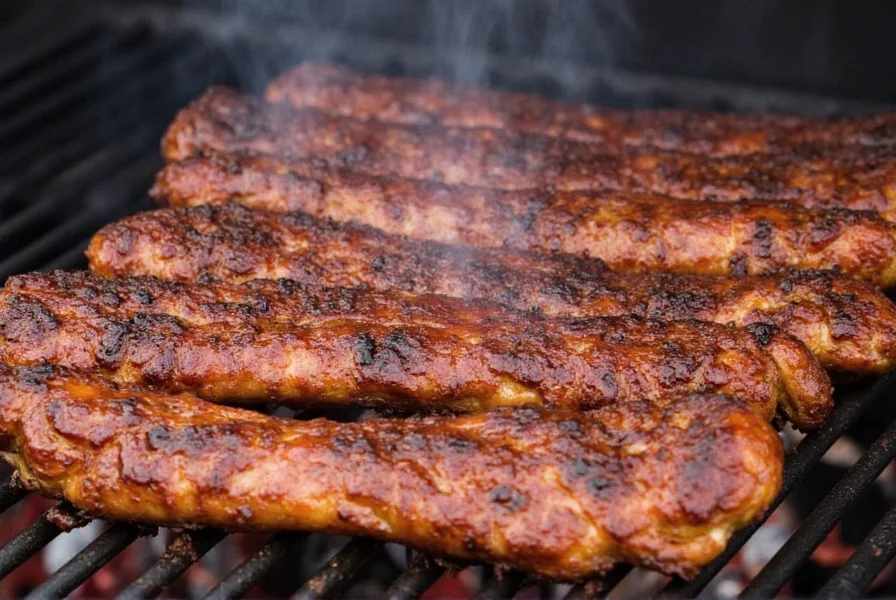 BBQ smoker with Spanish spices on tray