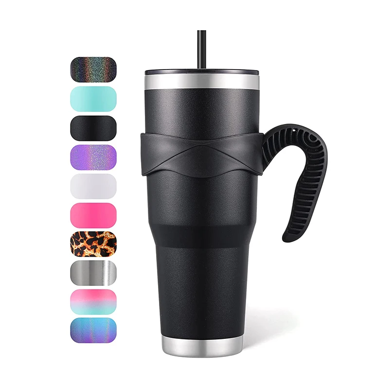 

30oz 40oz Double Wall Vacuum Insulated Tumbler Cups Stainless Steel Coffee/Tea/ Beer Tumbler In Bulk With Lid And Straw, Customized color