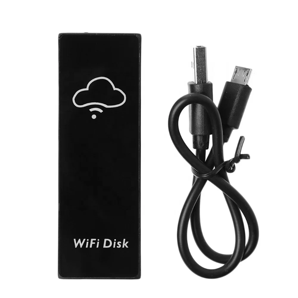 

WiFi Disk Memory Storage Box Wi-Fi Cloud Storage Box Flash Drive for TF Micro SD Card Reader for File Sharing