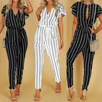 

Wholesale 2019 Casual Fat Women Jumpsuits Summer Fashion Loose Romper Jumpsuit