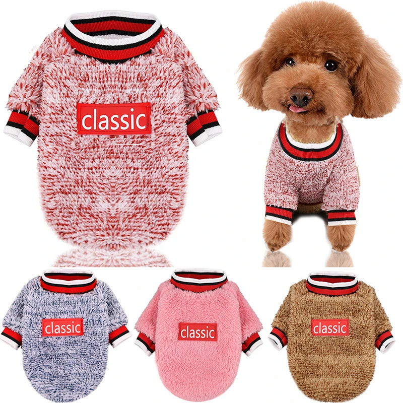 

Manufacturer wholesale Fashion Winter Thicken Soft Dog Sweater For Small Medium Dogs Puppy Outfit Coat