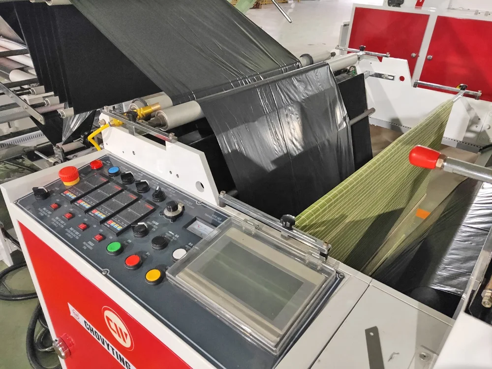 
Automatic plastic bag on roll bag machine draw tape drawstring biodegradable trash garbage roll bag making machine on roll 