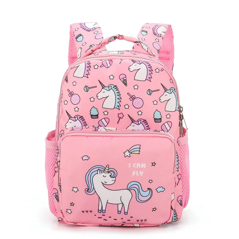 

Wholesale Custom Unicorn Printing Pink Children Backpack Primary School Students Backpacks Kids School Bags for Girls, Customized