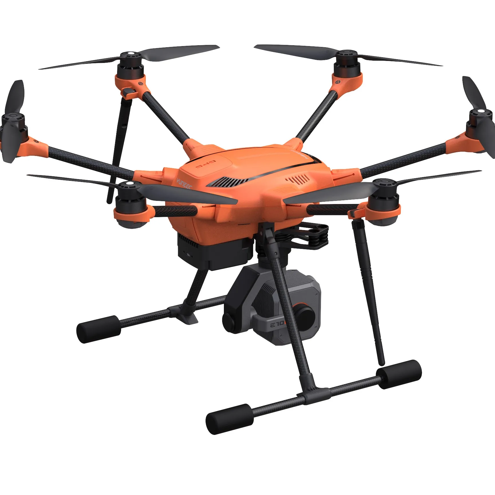 

Yuneec H520E six rotor multi application security power line inspection industrial drone