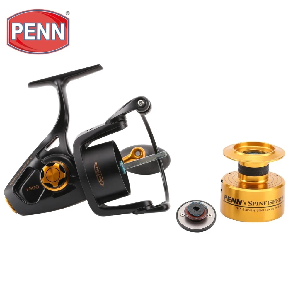 

PENN SSV 3500 4500 5500 6500 7500 8500 9500 10500 original Spinning Fishing Reel, Black+gold fishing reel