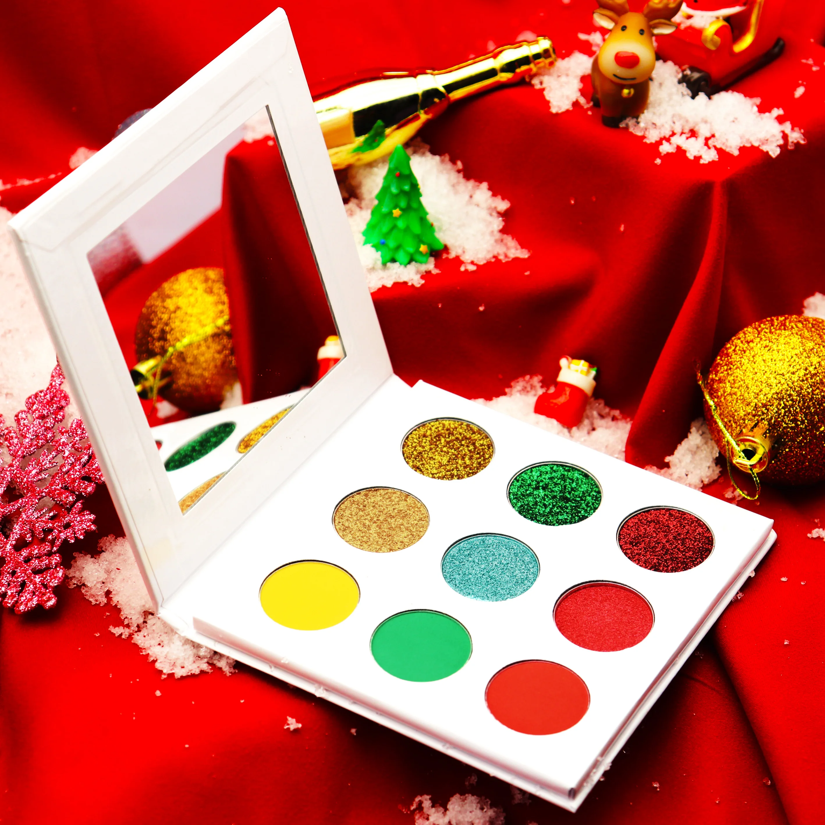 Wholesale DIY 71Shades Eyeshadow Mirror Palette 9 Color Eye Shadow Easy Coloring Vegan Eye Shadow OEM ODM Cosmetics