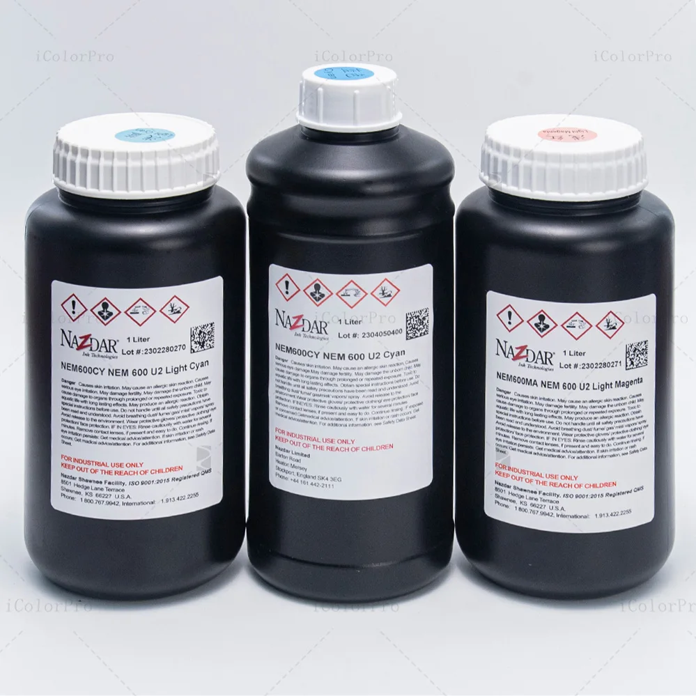 NaZdar Premium UV Printing Ink for Epson Ricoh Gen5 Gen6 Printhead KM1024 Print Head Inks