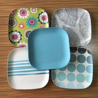 

Custom printed bamboo fiber plate set for children big kids and baby