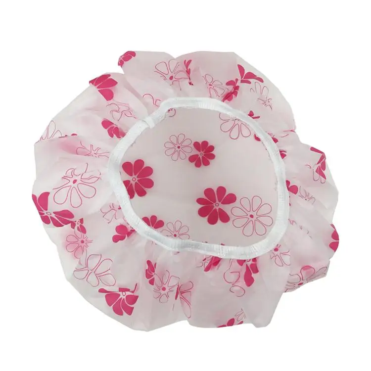 
Flower Printing Reusable Pretty eco friendly shower Shower Cap 