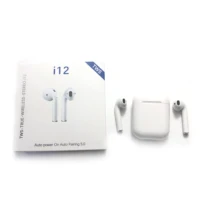 

2020 Factory high quality water-proof IPX-4 BT 5.0 wireless earphones i12s tws