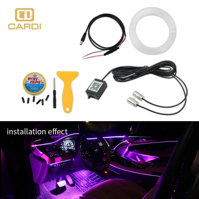 Custom made personalized Hot sale car led decoration flexible strip light