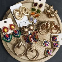 

Kaimei 150 Za Designs Drop Earrings Women 2019 Fashion Geometric Big Maxi Dangle Earrings Party Statement Earrings 2019
