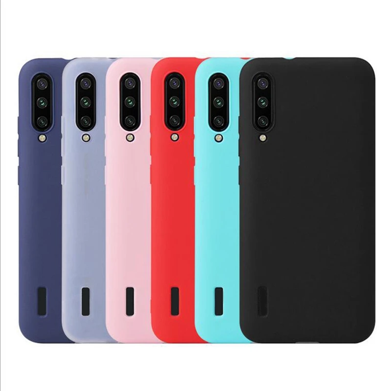 

Candy Color Soft Silicone Matte TPU Protective Case For Xiaomi Mi 9 Lite