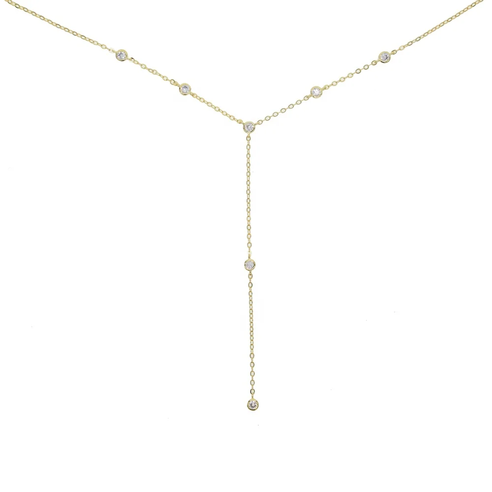 

New high quality structure gold necklace jewelry for engagement