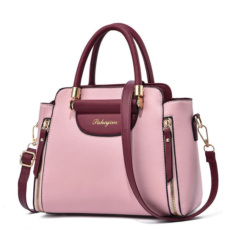 

2021 wholesale custom autumn new arrivals pu casual tote bag elegance women ladies bags purses and handbags for luxury, Picture color