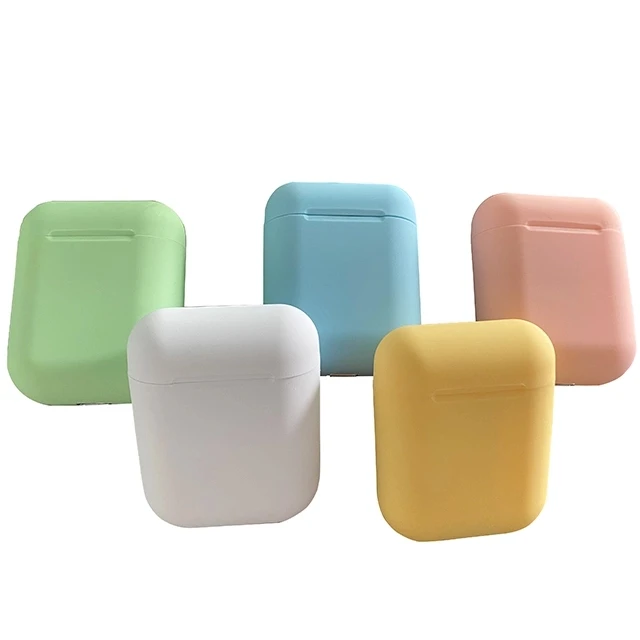 

2021i12 tws earphone in-ear audifono BT 5.0 true wireless earbuds headset Macaron frosted matte Inpods 12 tws headphones