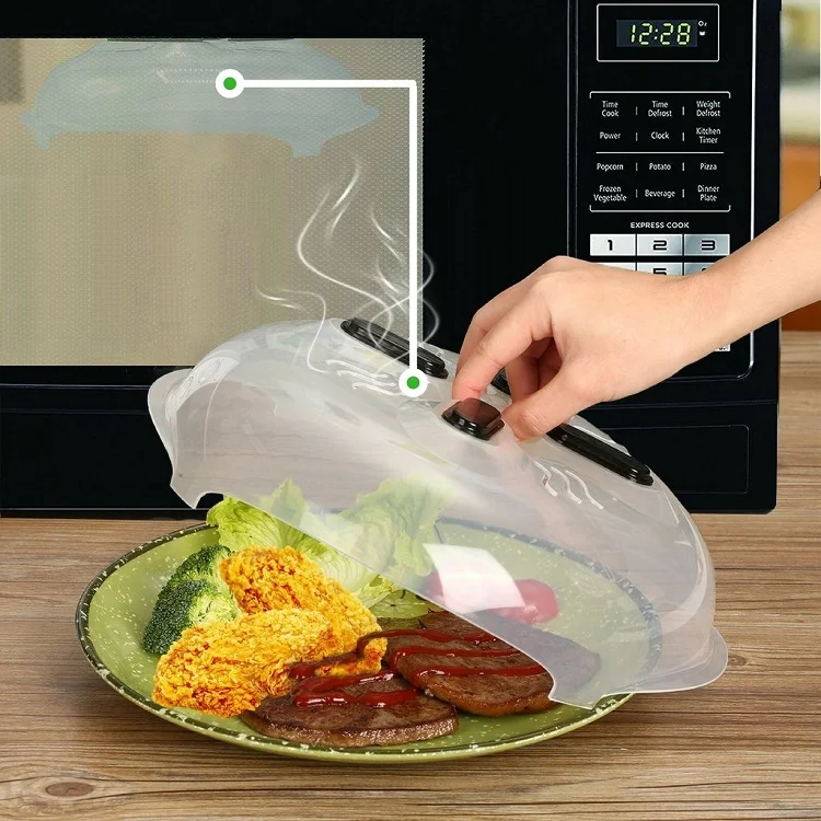 

Splash-proof microwave oven safety cover heating cover microwave oven cover, Transparent