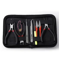 

New 8pcs/set Jewelry Making Tool Kits Pliers Set with Round Nose Plier Side Cutting Pliers Wire Cutter Scissor Beading Tweezers
