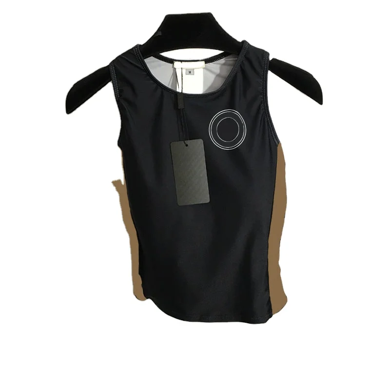 

Black Yoga Sport Tanks Double Letter Webbing Women Designer Leggings Outdoor Fitness Quick Dry Tracksuits