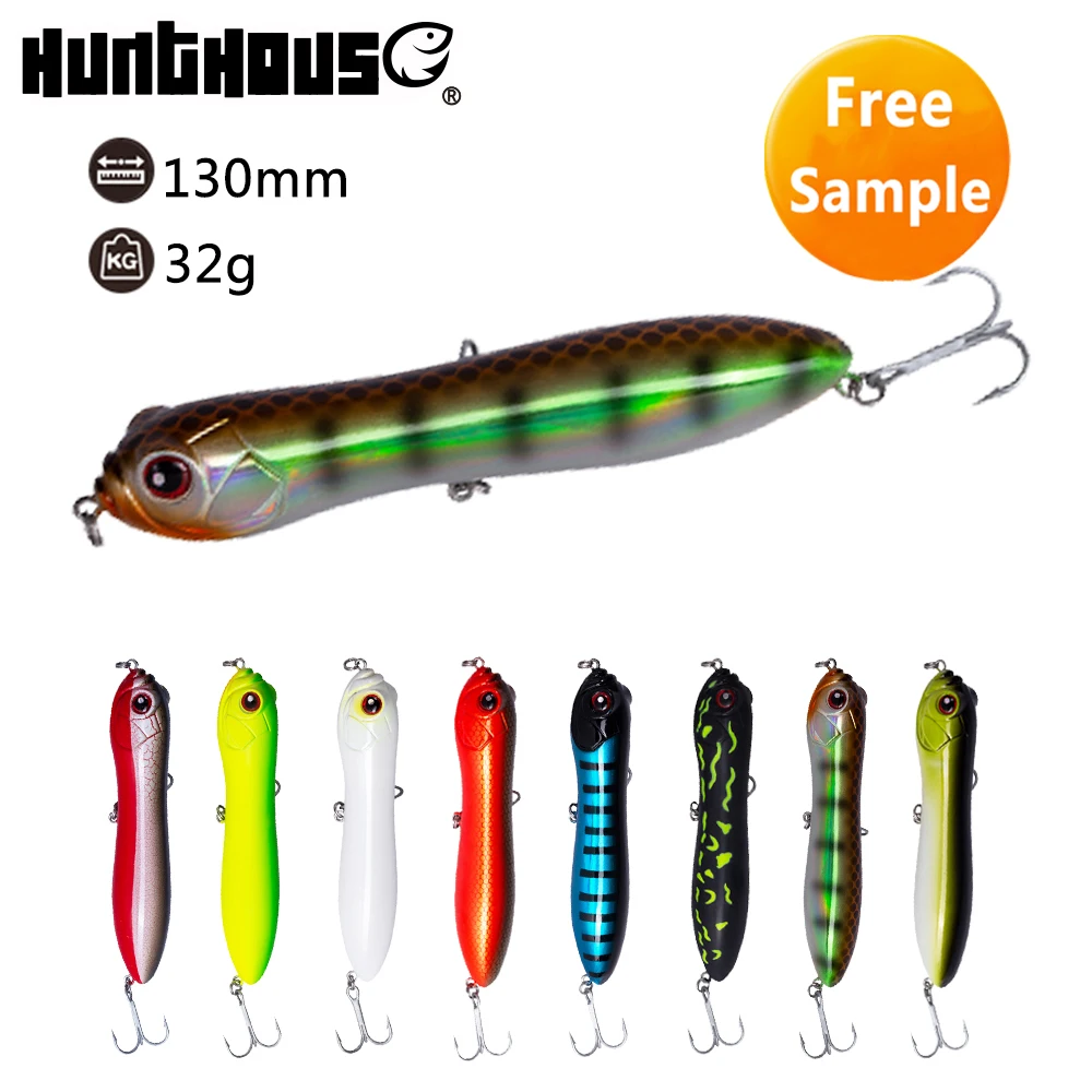 

Hunthouse 130mm trairao pike bait snakehead pencil lures, 8 colors